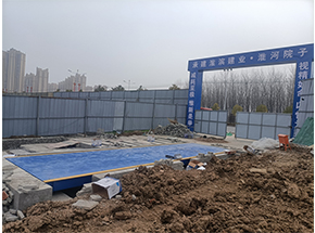 信陽淮河院子項目工地100噸地磅